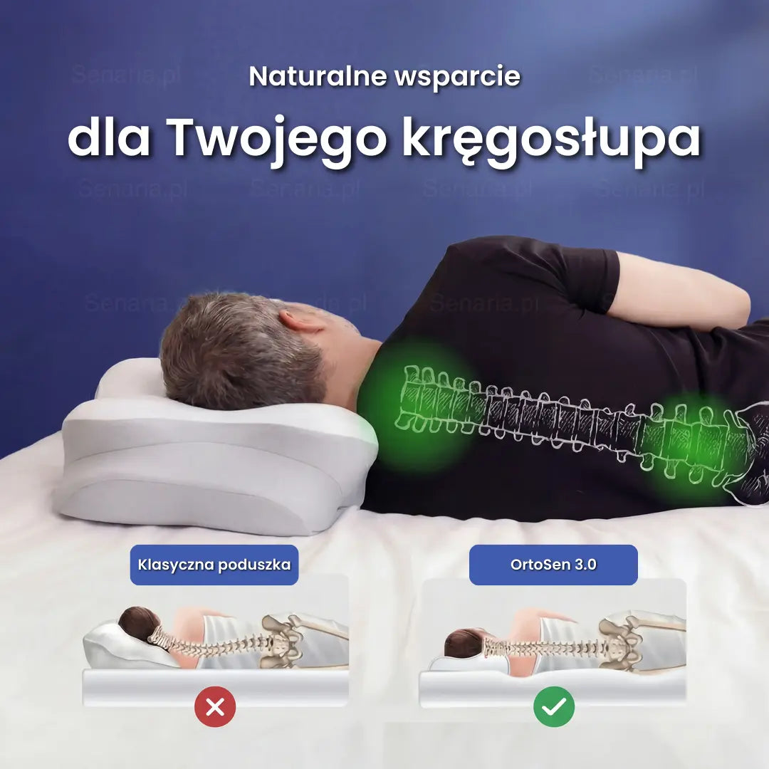 Poduszka OrtoSen 3.0 - Nowy Wymiar Komfortu Senaria