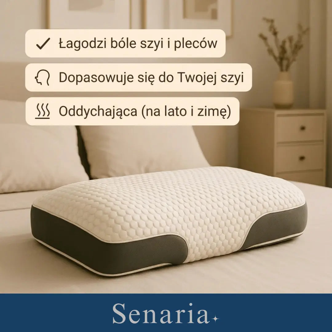 OrtoSen 1.0 - Poduszka Wspierająca Kręgosłup Senaria