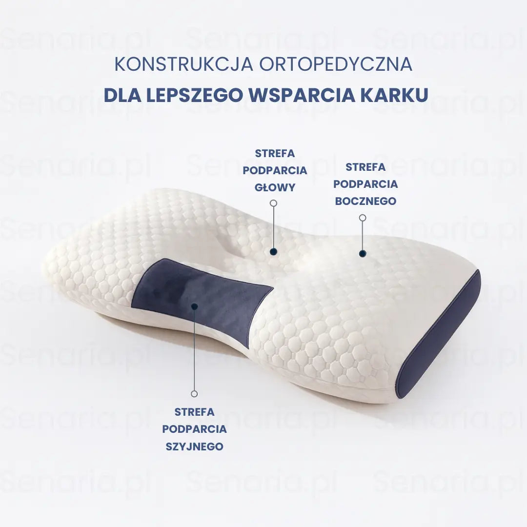 OrtoSen 1.0 - Poduszka Wspierająca Kręgosłup Senaria