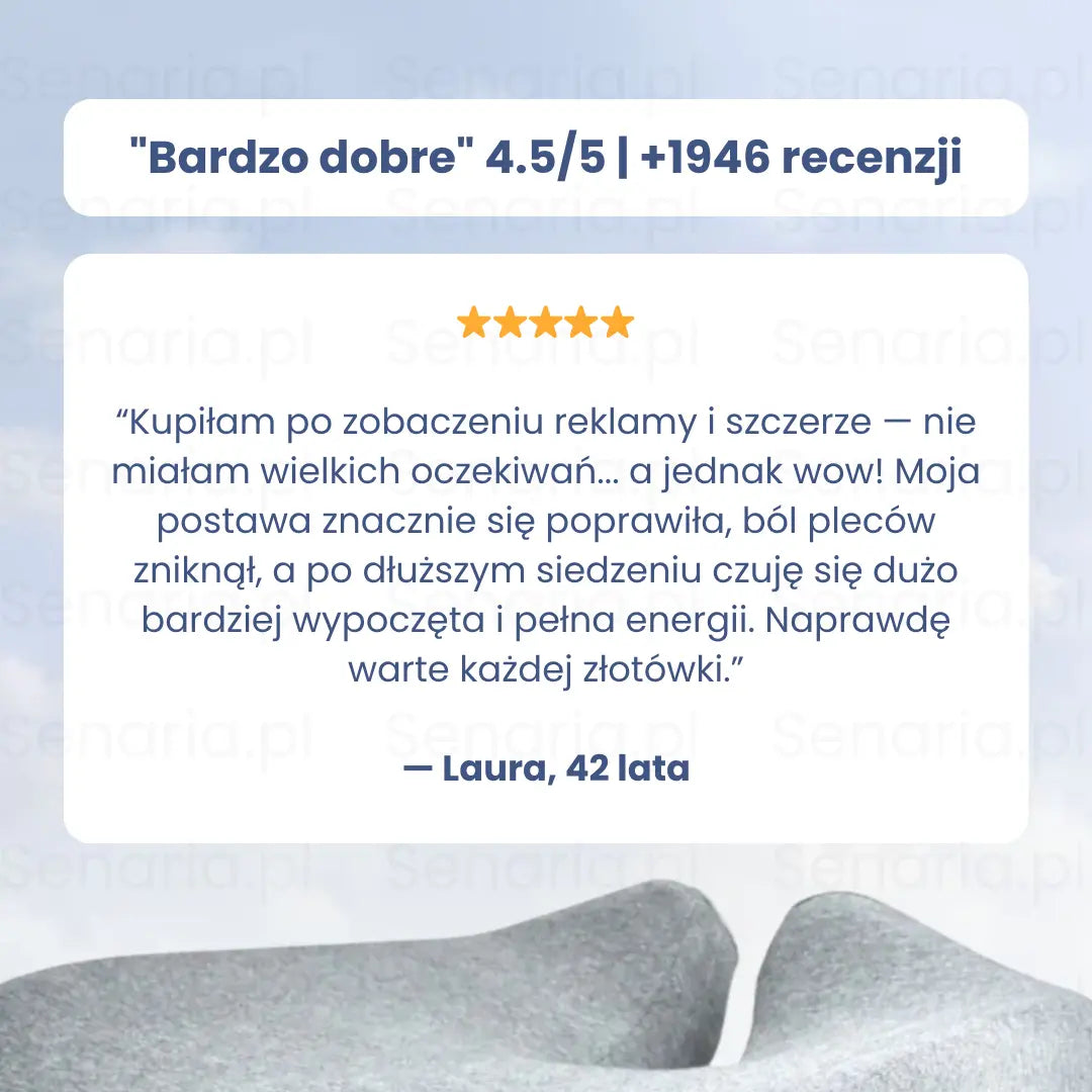 OrtoRest - Poduszka Ergonomiczna do Siedzenia Senaria