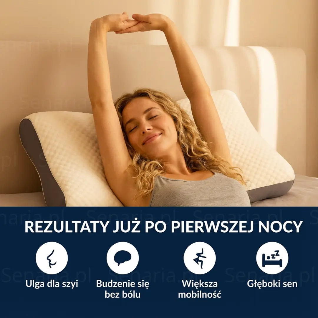 OrtoSen 1.0 - Poduszka Wspierająca Kręgosłup Senaria