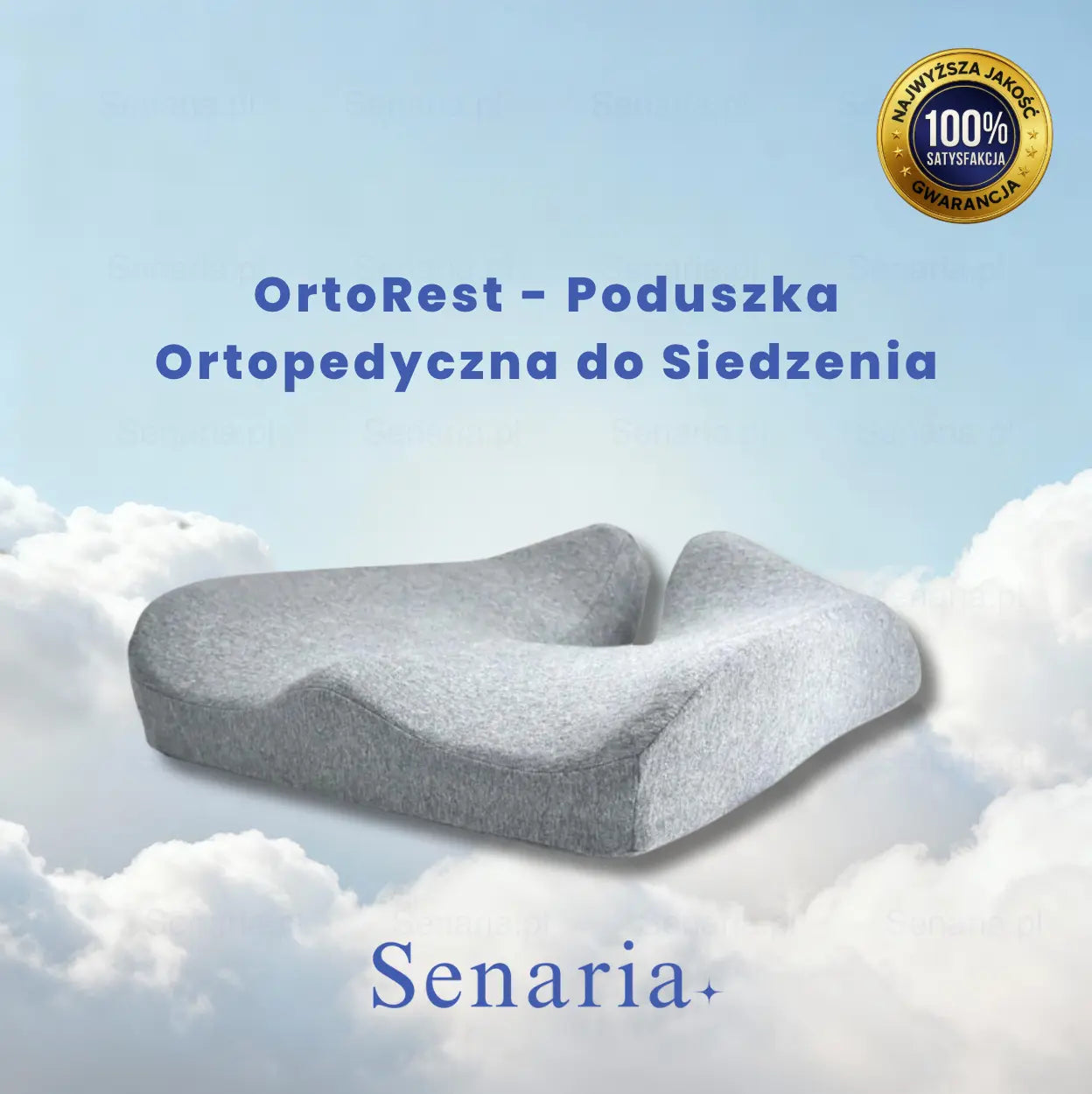 OrtoRest - Poduszka Ergonomiczna do Siedzenia Senaria